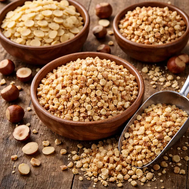 Diced / Sliced / Chopped Hazelnuts illustration